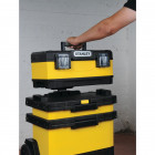 Image du produit : Servante à outils d'atelier bimatiere - 53 litres - largeur 389 mm - Hauteur 730 mm - longueur 568 mm Stanley | 1-95-621