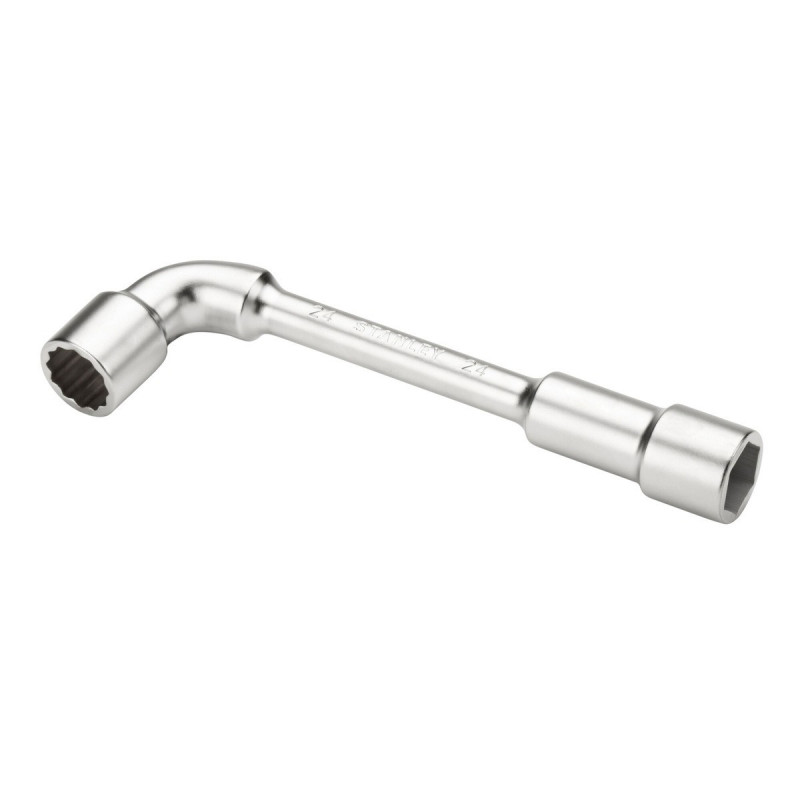 Clé à pipe débouchée 6 x 12 pans 24mm - longueur 9 cm Stanley | 2-87-604