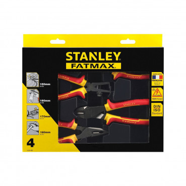 Coffret de 4 pinces isolees 1000 Volts Stanley | 4-84-489