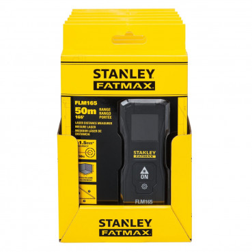 Mètre à ruban de chantier Stanley laser flm165 - 50 mètres - largeur 5 cm - Hauteur 12 cm - faisceau Faisceau rouge - longueur 5 cm | FMHT77165-0