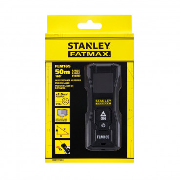 Mètre à ruban de chantier Stanley laser flm165 - 50 mètres - largeur 5 cm - Hauteur 12 cm - faisceau Faisceau rouge - longueur 5 cm | FMHT77165-0