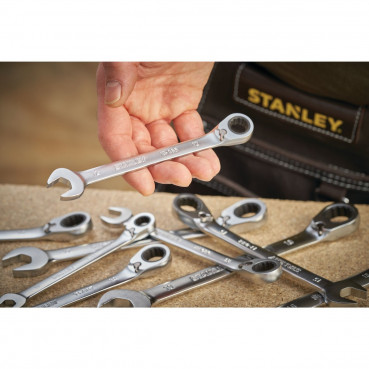 Clé mixte de sérrage à cliquet reversible 14mm anti - slip FATMAX Stanley | FMMT13087-0