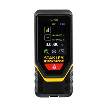 Mètre à ruban de chantier Stanley laser diy tlm165s bluetooth - 50 mètres - largeur 6 cm - Hauteur 10 cm - faisceau Faisceau rouge - longueur 3 cm | STHT1-77139