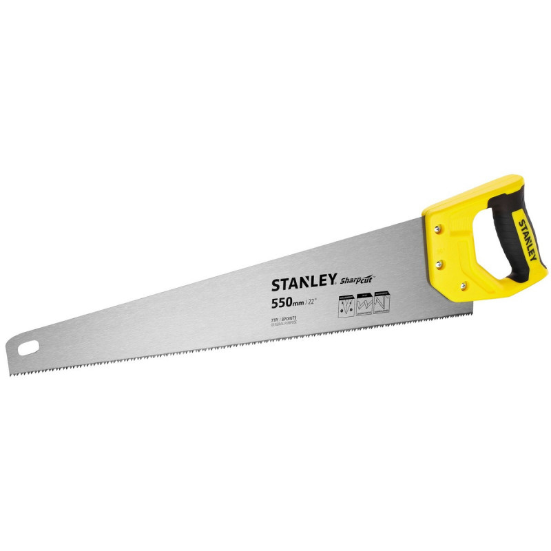 Scie égoïne Stanley sharpcut coupe de debit 550mm | STHT20368-1