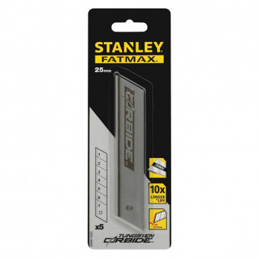 Lames de cutter 25mm FATMAX au carbure de tungstene - conditionnement 20 lames Stanley | STHT3-11825