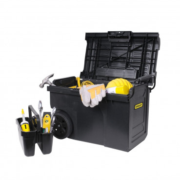 Coffre de chantier Stanley profile 60 litres - largeur 380 mm - Hauteur 420 mm - longueur 620 mm | STST1-70715