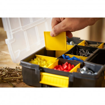 Organiseur Stanley sortmaster mini - largeur 6.5 cm - Hauteur 21.5 cm - longueur 290 mm | STST1-70720