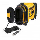 Image du produit : Gonfleur dewalt compact sans fil portatif XR 18 Volts - fonction dégonflage et lampe LED - triple alimentation sur batterie, secteur ou prise allume cigare 12 volts - livré nu sans chargeur ni batterie Dewalt | DCC0...