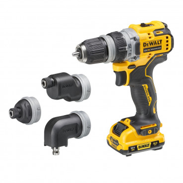 Perceuse visseuse Dewalt à têtes multiples - XR - sans fil - 12 Volts - 3Ah li-ion brushless | DCD703L2T-QW