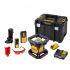 Image du produit : Niveau laser rotatif Dewalt intérieur/extérieur 18 Volts - 2Ah li-ion - faisceau rouge - 1 batterie - coffret TSTAK | DCE079D1R-QW