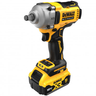 Boulonneuse à chocs Dewalt compacte 1/2" - XR - sans fil - 18 Volts - 5Ah li-ion brushless jonc de sécurité | DCF891P2T-QW