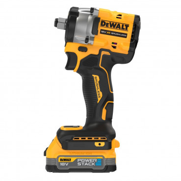 Boulonneuse à chocs Dewalt 1/2" - XR - sans fil - 18 Volts - 1,7Ah li-ion brushless - jonc de sécurité - powerstack | DCF921E2T-QW