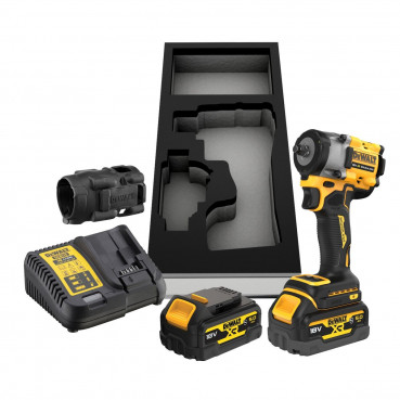 Boulonneuse à chocs Dewalt 3/8" - XR - sans fil - 18 Volts - 5Ah li-ion brushless | DCF923P2G-QW