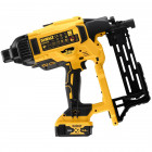 Image du produit : Agrafeuse Dewalt pour clôture - XR - sans fil - 18 Volts - 5Ah li-ion - 2 batteries Dewalt - coffret | DCFS950P2-QW