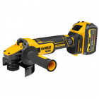 Image du produit : Meuleuse Dewalt 125mm - XR - sans fil - 18 Volts - advantage 6Ah li-ion brushless | DCG409T1-QW