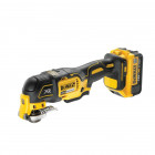 Image du produit : Multi-cutter Dewalt sans-fil découpeur-ponceur multifonctions18 Volts - 2Ah li-ion brushless - 32 accessoires - 2 batteries Dewalt - coffret TSTAK | DCS355D2-QW