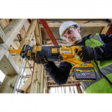 Scie sabre Dewalt 2.0 - XR - sans fil - Flexvolt 54 Volts - 2 batteries Dewalt 2Ah li-ion brushless | DCS389T2-QW