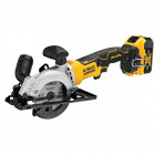 Image du produit : Scie circulaire Dewalt - XR - sans fil - 18 Volts - 5Ah li-ion brushless 115mm | DCS571P2-QW