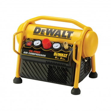 Compresseur Dewalt 6 litres - portable, rapport poids puissance idéal pour les petits et moyens outils | DPC6MRC-QS