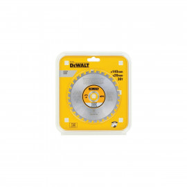 Lame Dewalt pour scie circulaire portative 140 x 20mm - 30 dents, tcg/aluminium, angle d'attaque 3 | DT1910-QZ