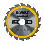 Image du produit : Lame Dewalt pour scie circulaire portative construction 190 x 30mm - 18 dents | DT1943-QZ