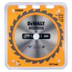 Image du produit : Lame Dewalt pour scie circulaire stationnaire construction 250 x 30mm - 24 dents | DT1956-QZ