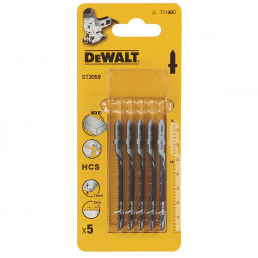 Lame Dewalt pour scie sauteuse bois HCS profondeur de coupe inférieur 15mm attache en T | DT2050-QZ