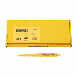 100 lames Dewalt de scie sabre BIM PlungePoint pour la coupe du bois 228mm | DT2320-QZ