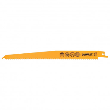 100 lames Dewalt de scie sabre BIM PlungePoint pour la coupe du bois 228mm | DT2320-QZ