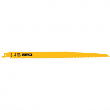 Lame Dewalt pour scie sabre BIM PlungePoint pour la coupe du bois 228mm | DT2350-QZ