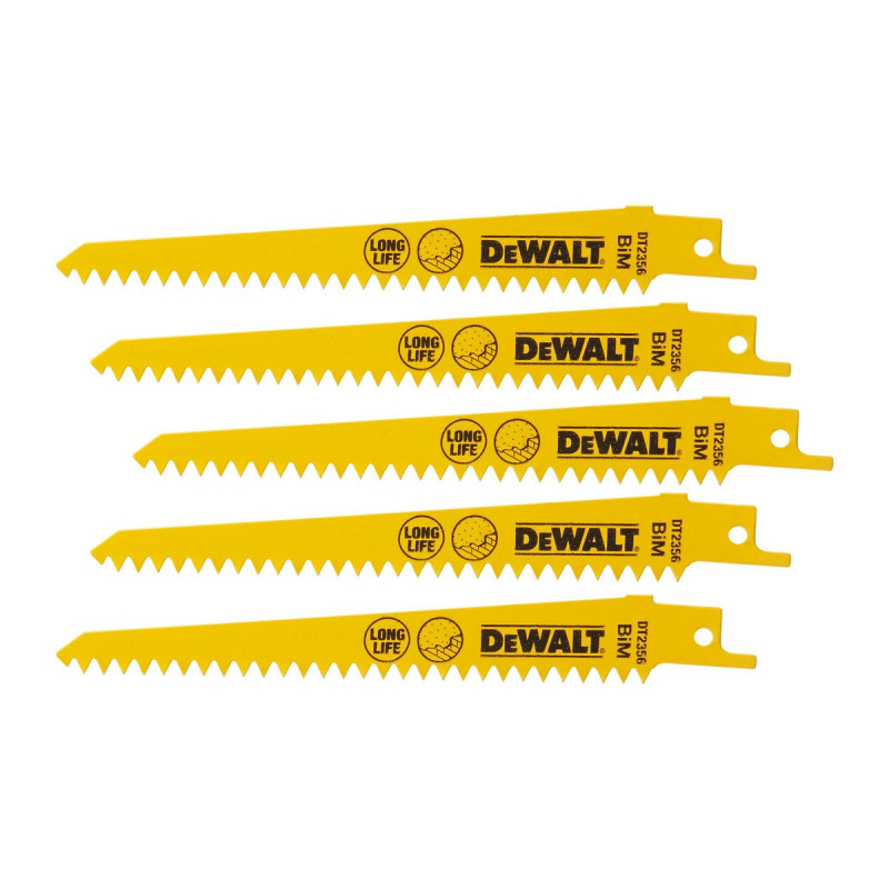 Lame Dewalt pour scie sabre BIM pour applications spéciales 152mm | DT2356-QZ