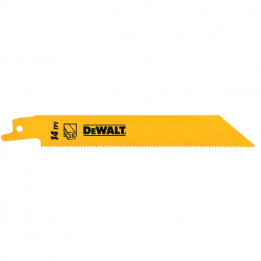 Lame Dewalt pour scie sabre BIM pour la coupe du métal 152mm profondeur inférieur 8mm | DT2361-QZ