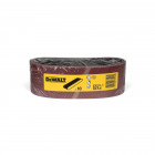 Image du produit : Papier à ponçer - abrasif pour ponceuse à bande - multi-usages pour bois, peinture, métal Grain 100 - 75 x 533mm Dewalt | DT3304-QZ