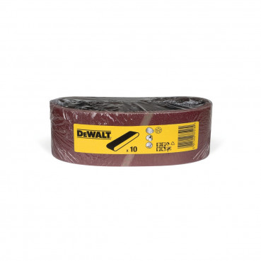 Papier à ponçer - abrasif pour ponceuse à bande - multi-usages pour bois, peinture, métal Grain 100 - 75 x 533mm Dewalt | DT3304-QZ