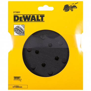 Plateau de ponçage velcro pour ponceuse excentrique 8 trous diamètre 150mm Dewalt | DT3601-QZ