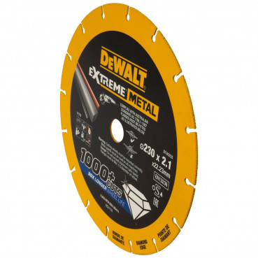 Disque diamant extrême métal 230 x 22.23 x 1.5mm Dewalt | DT40255-QZ