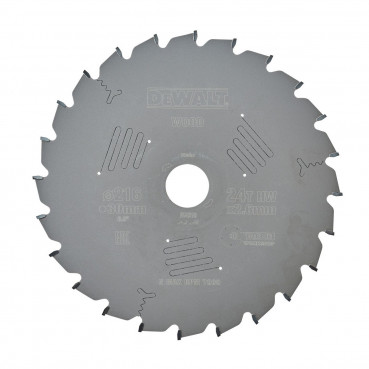 Lame Dewalt pour scie circulaire stationnaire extrême workshop 216 x 30mm - 24 dents | DT4310-QZ