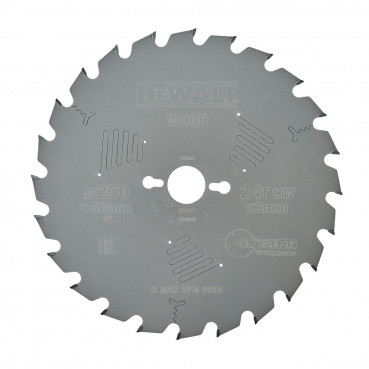 Lame Dewalt pour scie circulaire stationnaire extrême workshop 250 x 30mm - 24 dents | DT4311-QZ