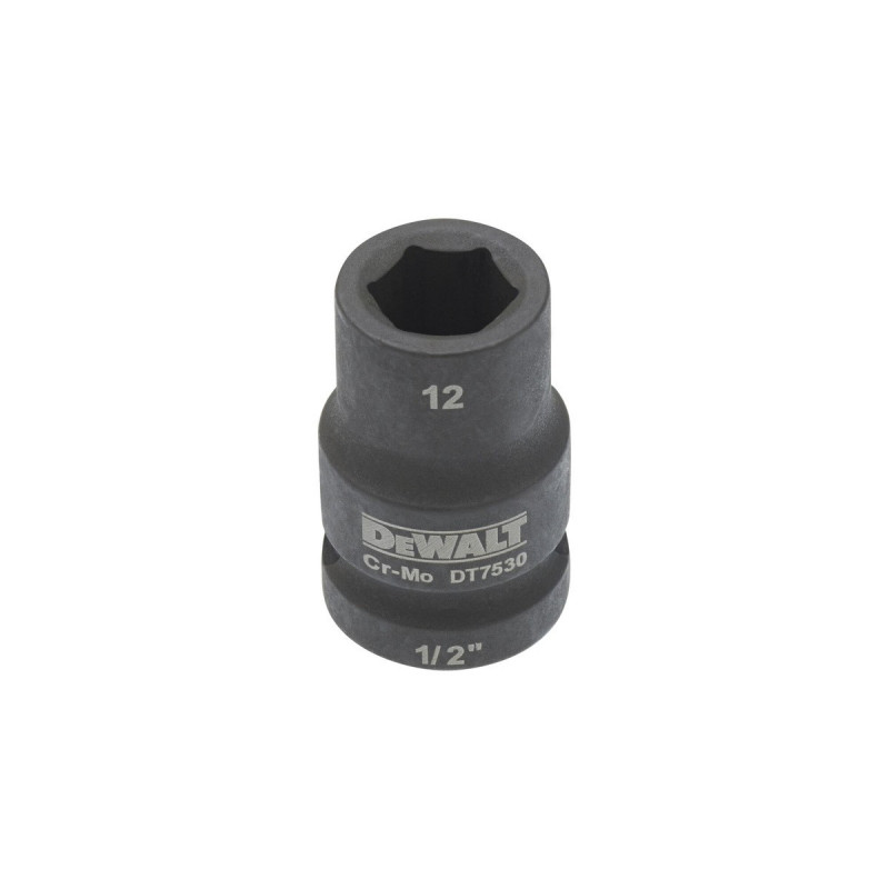 Douilles Impact à chocs diamètre 12mm 1/2" Dewalt | DT7530-QZ