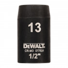 Image du produit : Douilles Impact à chocs diamètre 13mm 1/2" Dewalt | DT7531-QZ