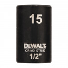 Image du produit : Douilles Impact à chocs diamètre 15mm 1/2" Dewalt | DT7533-QZ