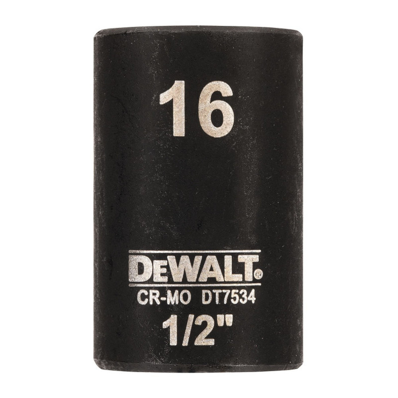 Douilles Impact à chocs diamètre 16mm 1/2" Dewalt | DT7534-QZ