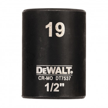 Douilles Impact à chocs diamètre 19mm 1/2" Dewalt | DT7537-QZ