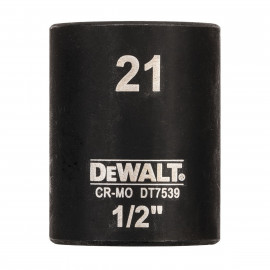 Douilles Impact à chocs diamètre 21mm 1/2" Dewalt | DT7539-QZ