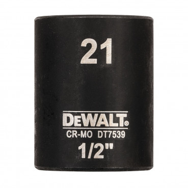 Douilles Impact à chocs diamètre 21mm 1/2" Dewalt | DT7539-QZ