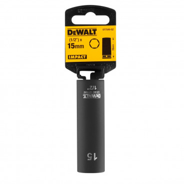 Douilles Impact à chocs diamètre 15mm 1/2" Dewalt | DT7549-QZ