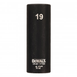 Douilles Impact à chocs diamètre 19mm 1/2" Dewalt | DT7553-QZ