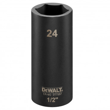 Douilles Impact à chocs diamètre 24mm 1/2" Dewalt | DT7557-QZ