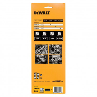 Lame Dewalt pour scie à ruban 18 Volts - dcs371n 14/18 TPI. multi usage. coupe de 6,35 à 9,5mm largeur 12mm | DT8463-QZ