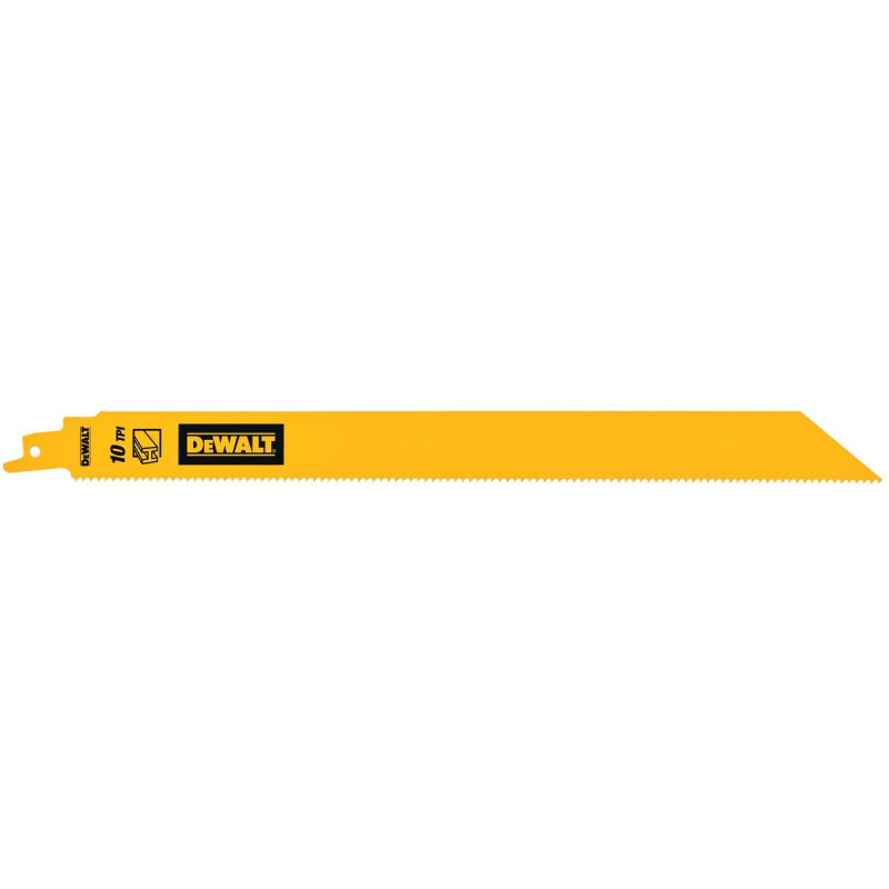 Lame Dewalt 304mm - 10TPI pour scie sabre (récipro) BIM pour la coupe du métal épais | DT90389-QZ